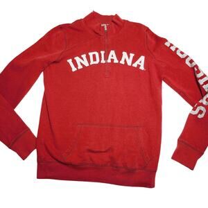 PINK Victoria's Secret 1/4 Zip Women's Sweater Size Small Indiana Hoosiers